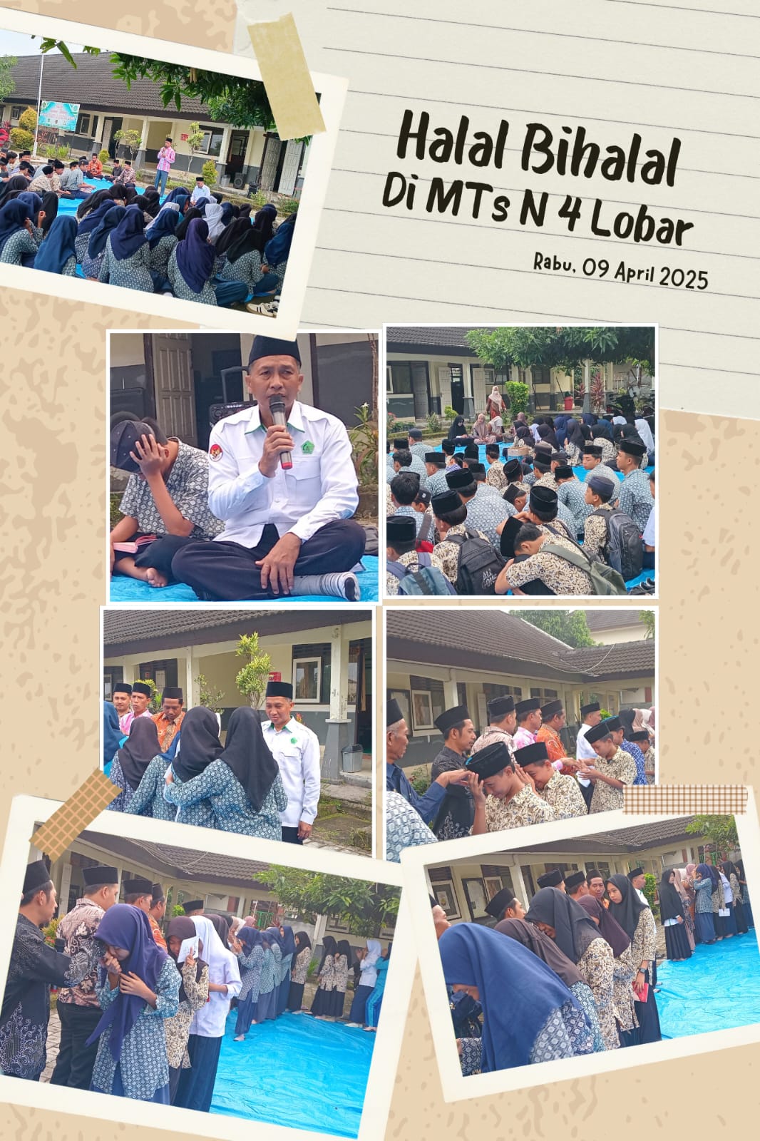 Halal Bihalal Di MTs. Negeri 4 Lombok Barat
